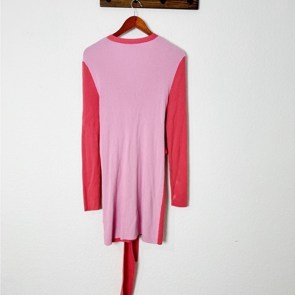 Tome Tie Front Long Ribbed Cardigan - Picture 8 of 9